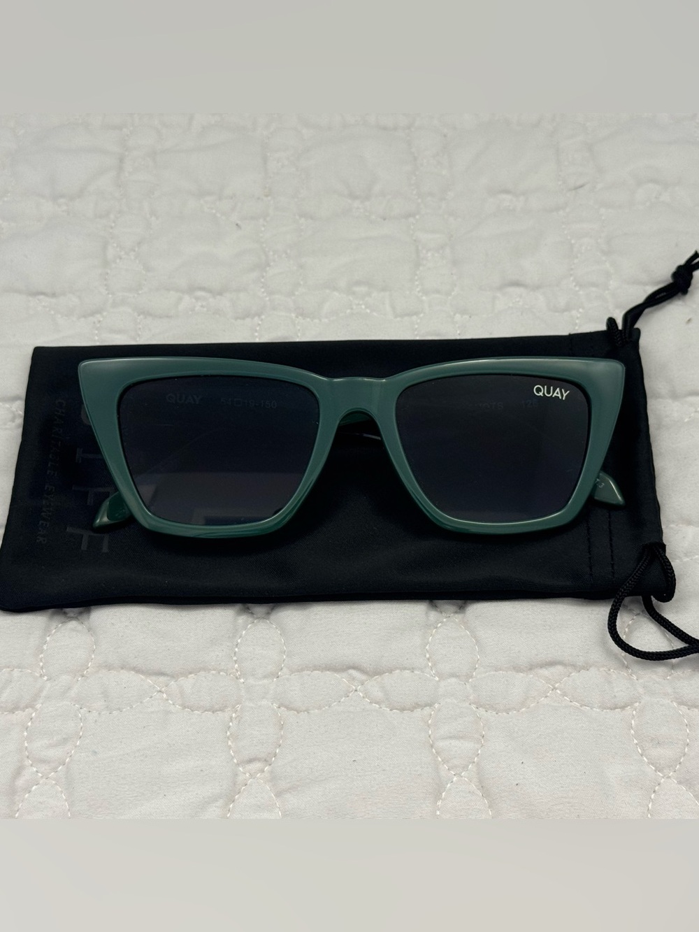 Quay Call the Shots Green Smoke Sunglasses